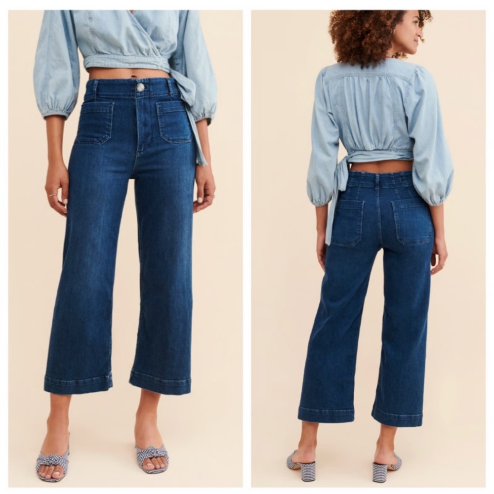 Anthropologie Pilcro The Skipper Wide-Leg Jeans | 28
